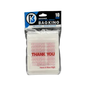 10-Pack Bag King Thank You Wide Mouth Mylar Bag | 1/8th ounce