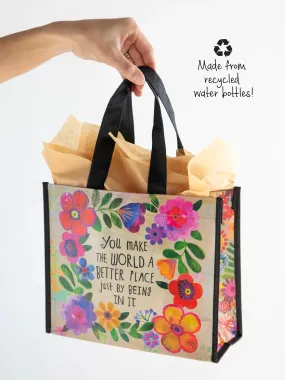 100816 Medium Happy Bag - You Make The World Better