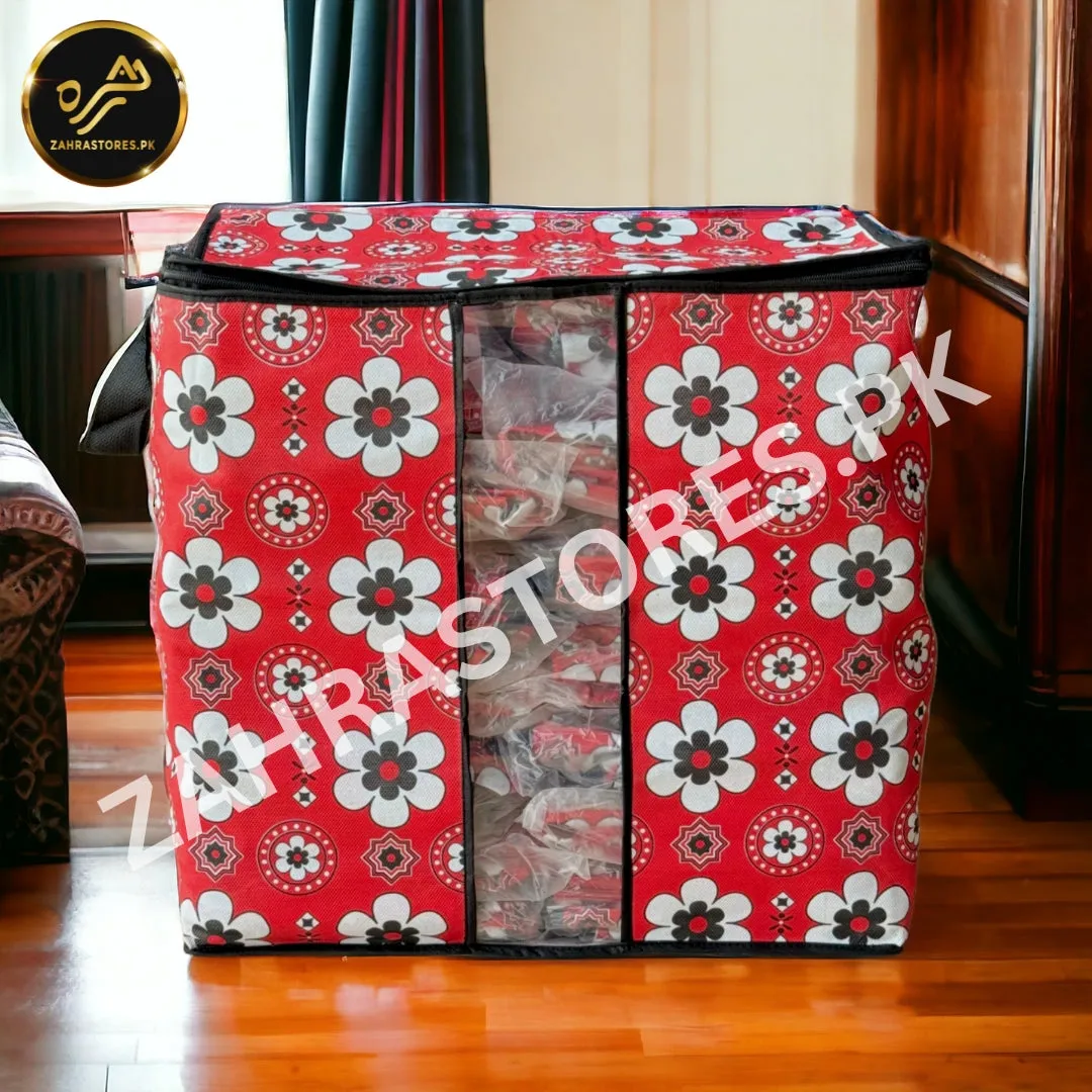 110GSM Cloth Storage Bag 1 Pc (Ajrak)