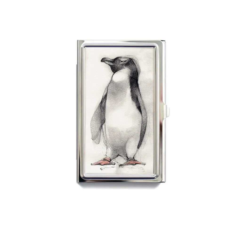 [172-CC] White Flippered Penguin Card Case