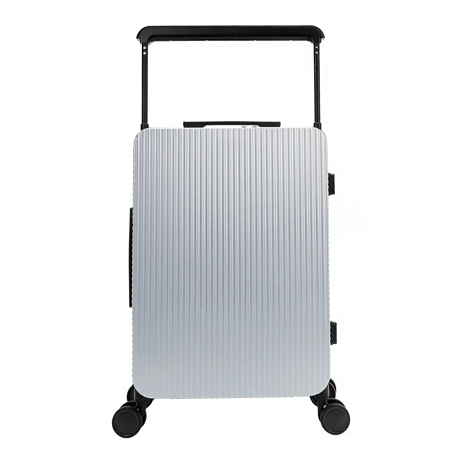 20" RIBBED CARRY-ON SUITCASE