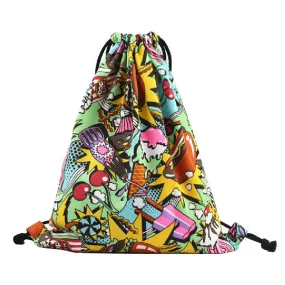 40cm Cotton Fabric Soft Drawstring Bag Beach and Pool - free Shipping N.A.