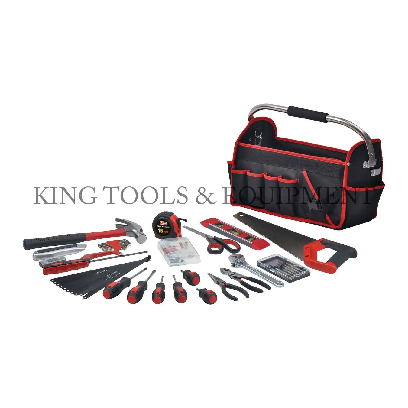 52-pc Assorted COMPLETE COMBINATION TOOL SET w/ Canvas Bag - 1569-0