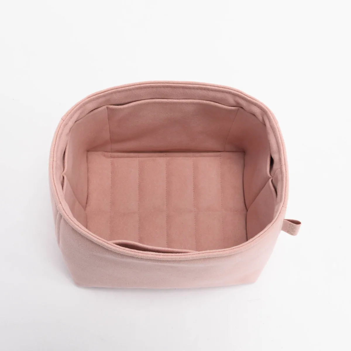 7 Rue Paradis Blush Alcantara Picotin 18 Bag Insert