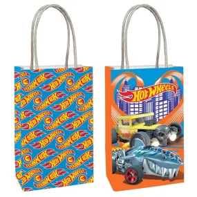 8pk Hot Wheels Wild Racer Birthday Paper Party Bags