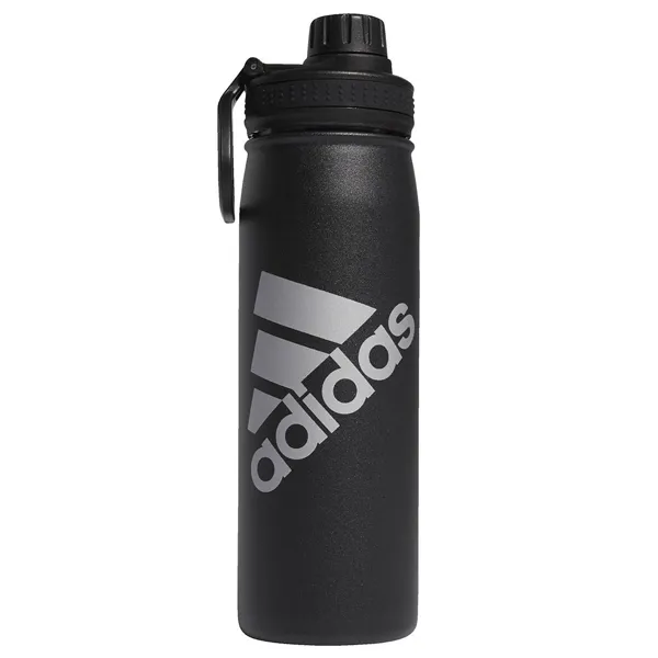 adidas Steel Metal 20oz Water Bottle (Black)