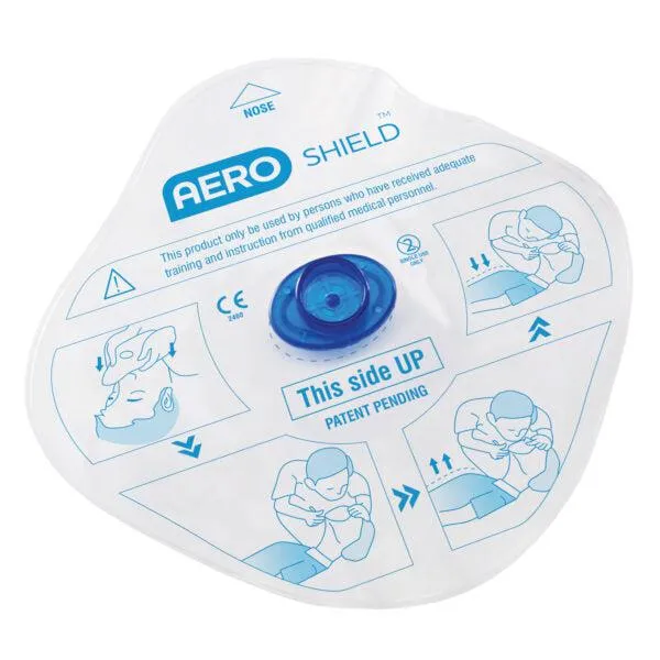 Aero Healthcare AFS001US AEROSHIELD™ CPR Face Shield Disposable 1/bag