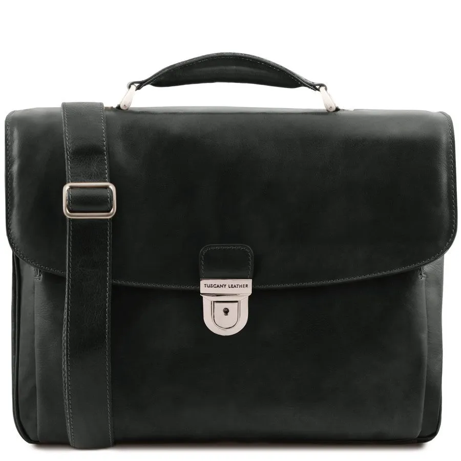 Alessandria Leather Laptop Briefcase