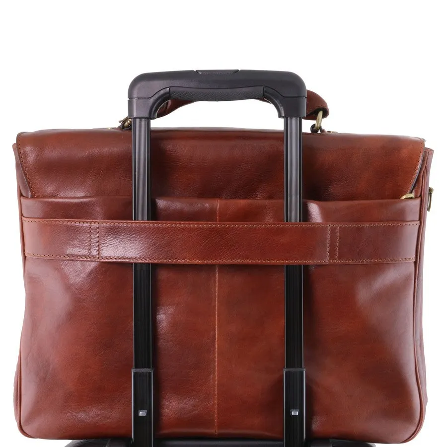 Alessandria Leather Laptop Briefcase