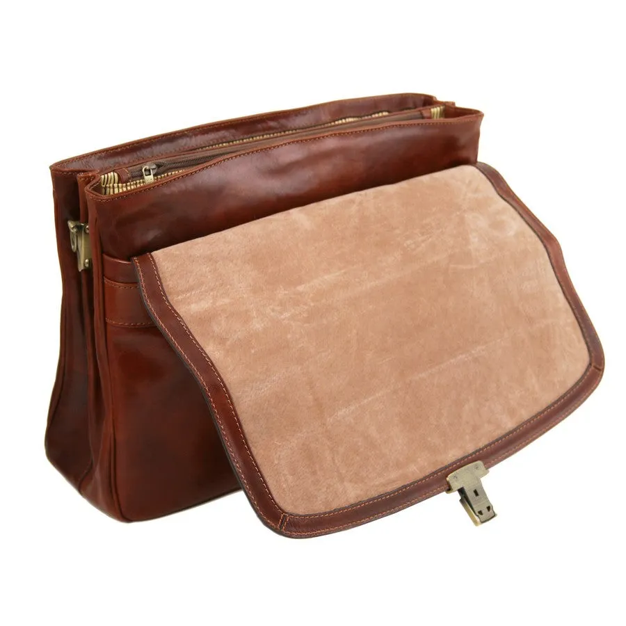 Alessandria Leather Laptop Briefcase