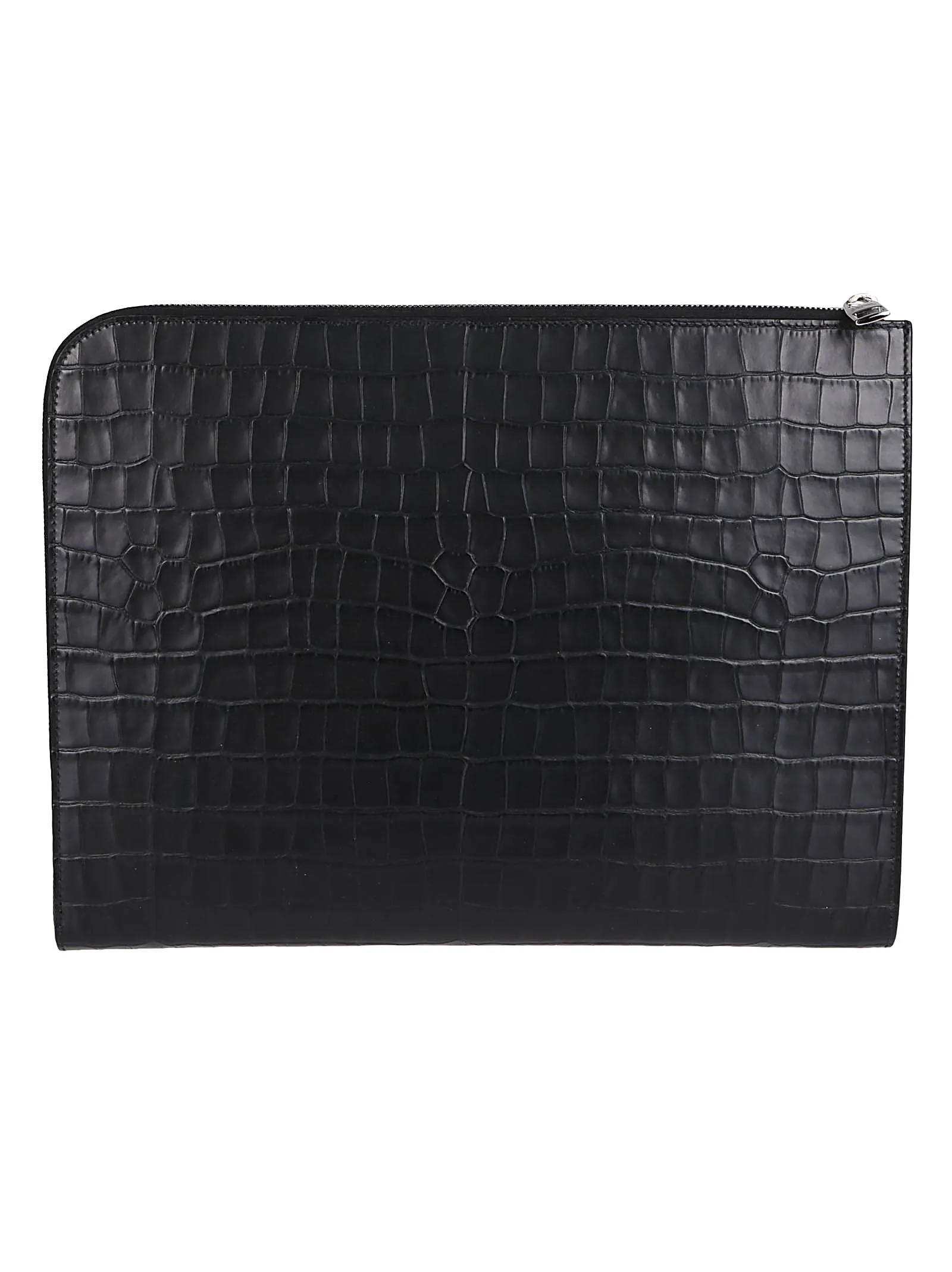 Alexander McQueen Embossed Zipped Clutch Bag