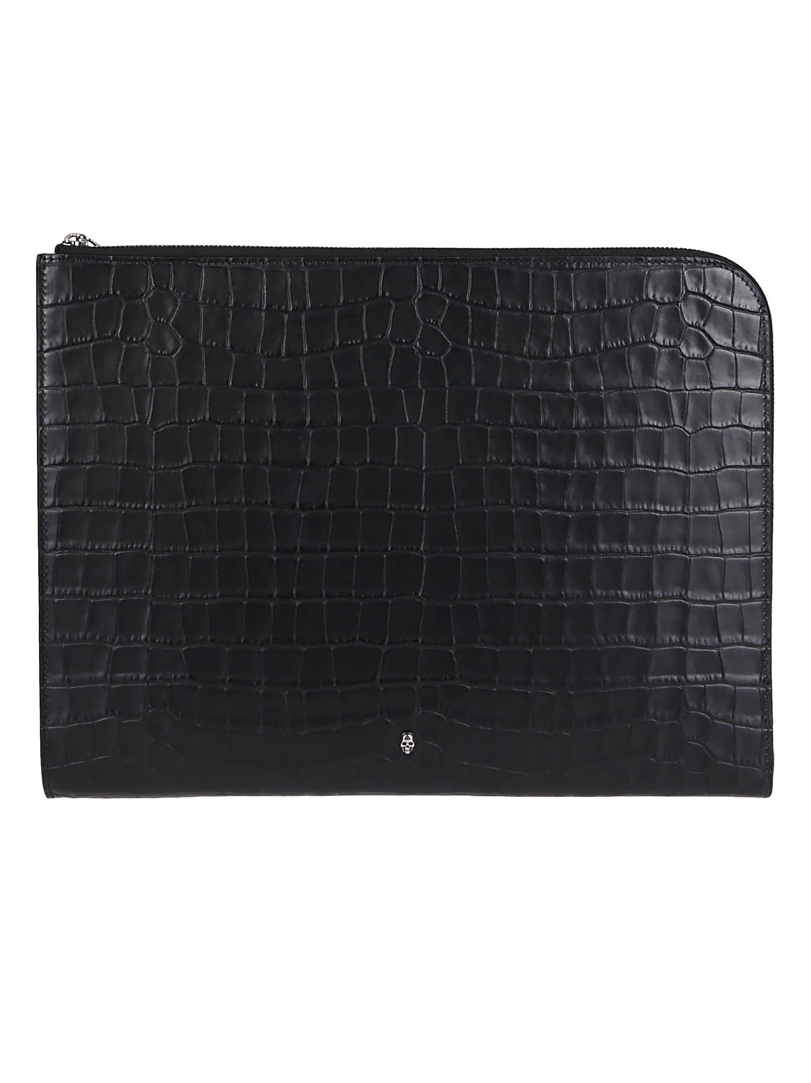 Alexander McQueen Embossed Zipped Clutch Bag