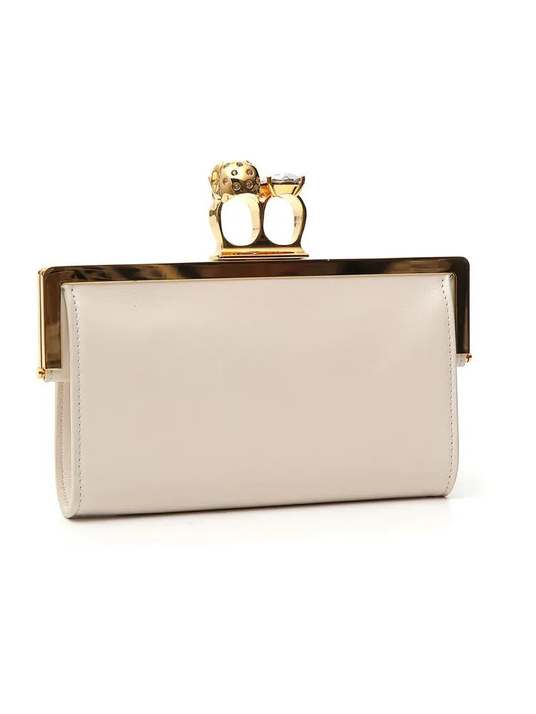 Alexander McQueen Skull Nuckle Clutch Bag