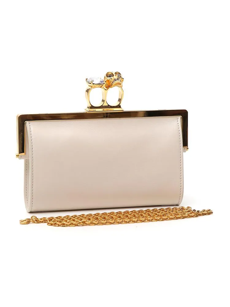 Alexander McQueen Skull Nuckle Clutch Bag