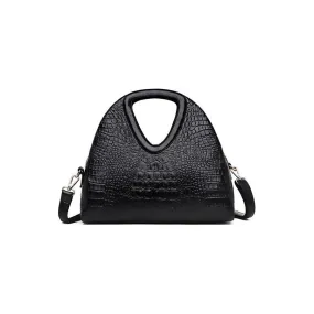 AlliLux Exotic Alligator Texture Large Shoulderbag