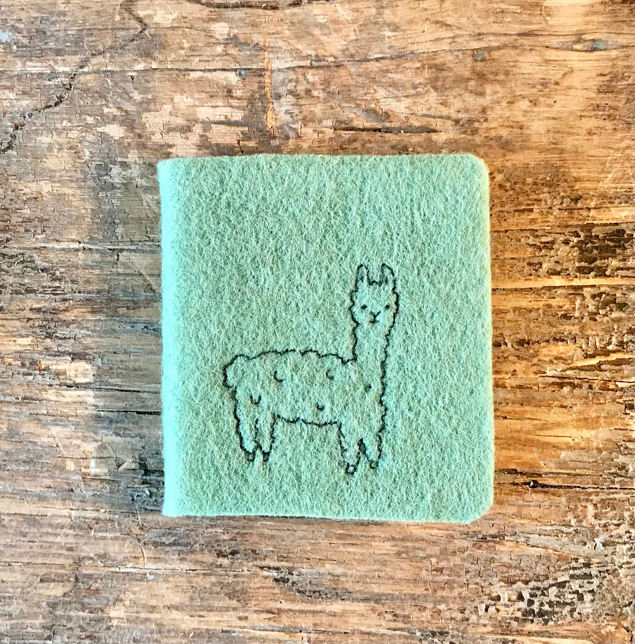 Alpaca Journal - “mini” felt hand-made with alpaca