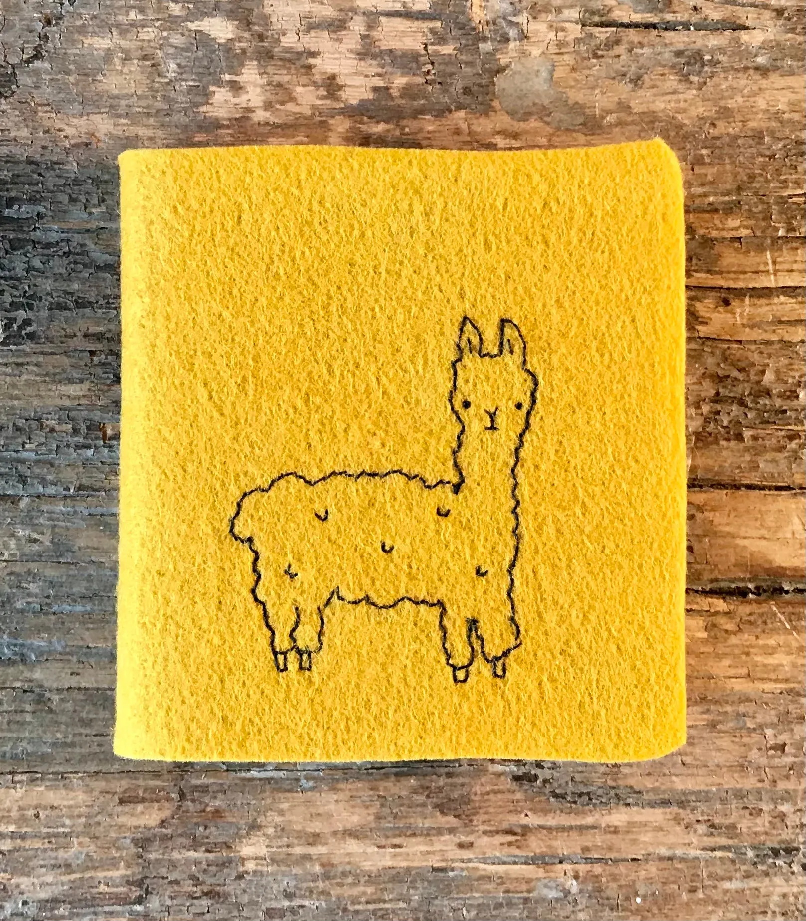 Alpaca Journal - “mini” felt hand-made with alpaca