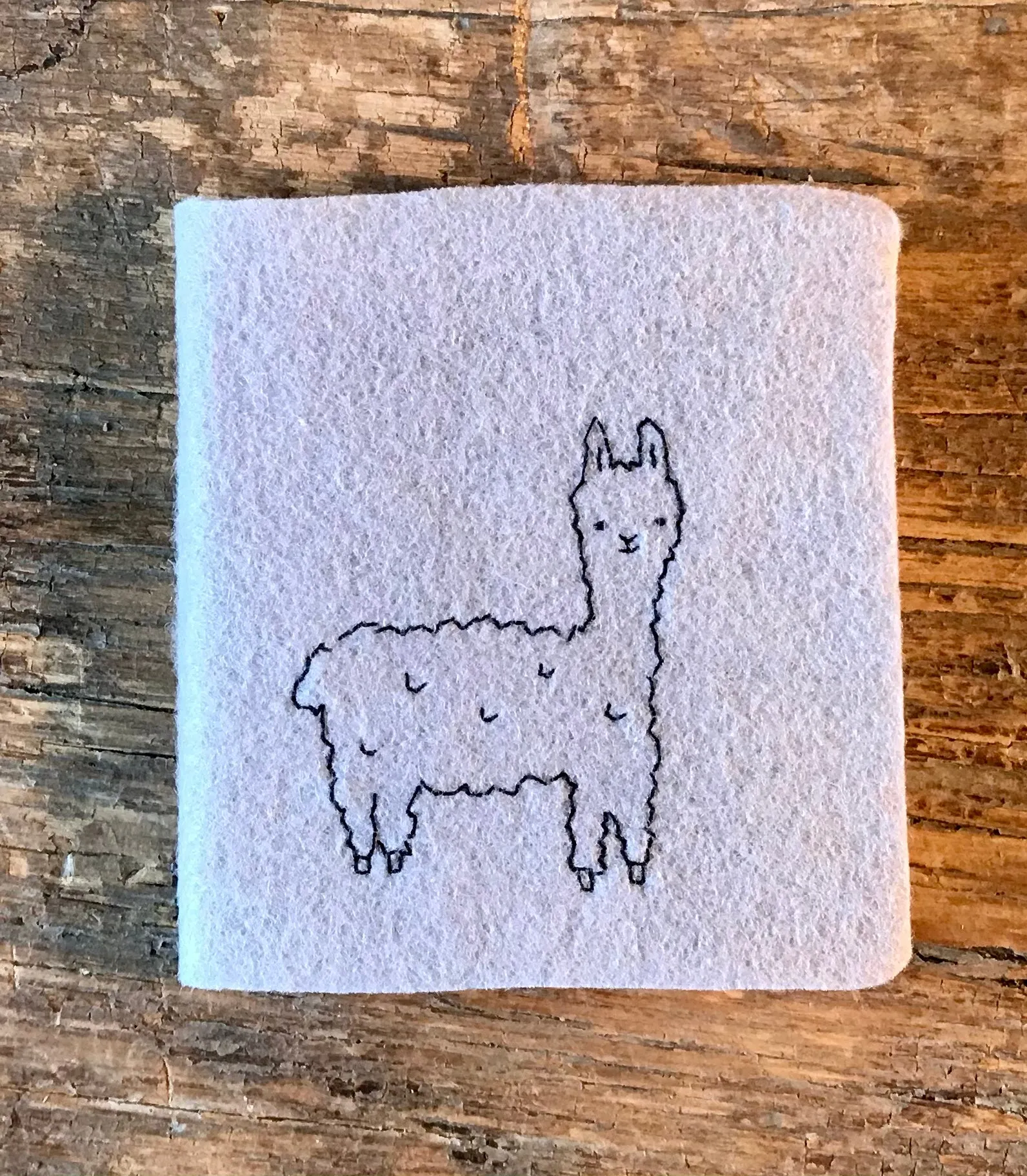 Alpaca Journal - “mini” felt hand-made with alpaca