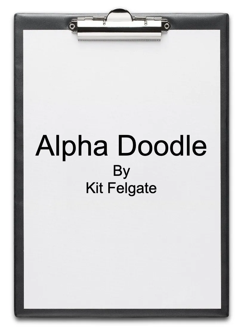 Alpha-Doodle Clipboard - By Kit Felgate - INSTANT DOWNLOAD