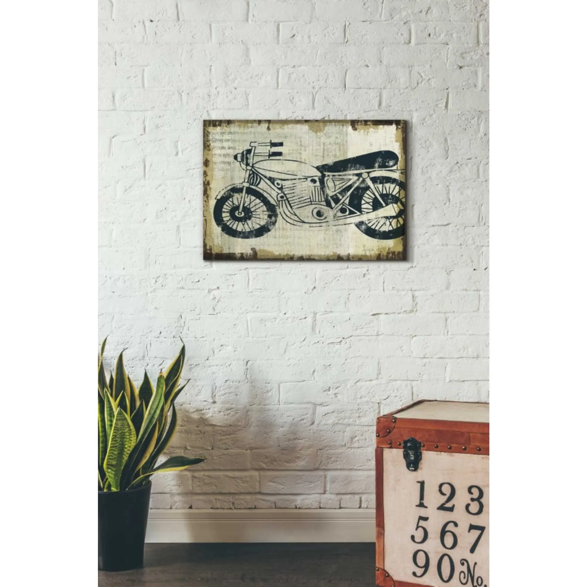 'American Pop Moto' by Michael Mullan, Canvas Wall Art