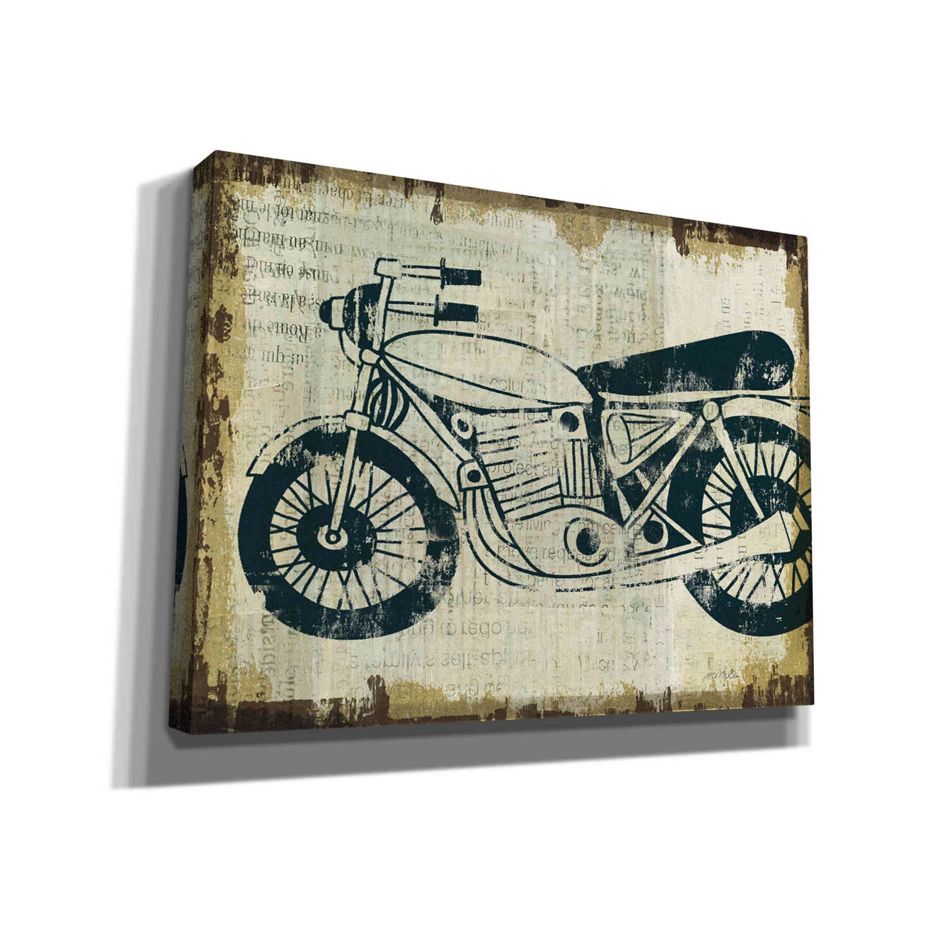 'American Pop Moto' by Michael Mullan, Canvas Wall Art