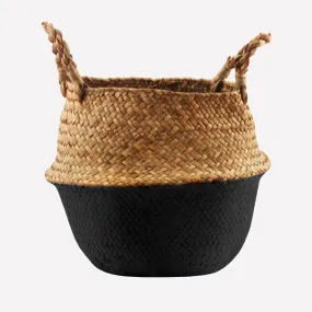 Authentic Artisan Handmade Seagrass Basket, Hamper, & Plant Holder