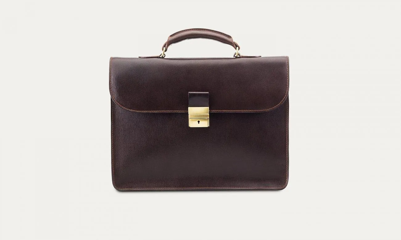 Baron Light Leather Briefcase