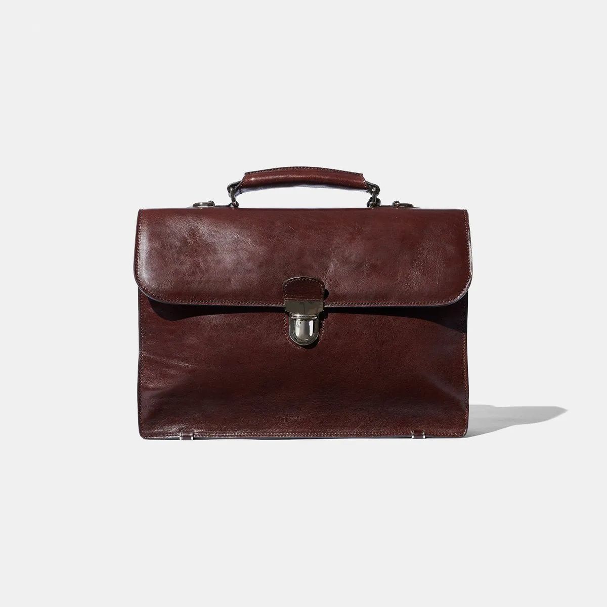 Baron - Small Briefcase BLACK LEATHER