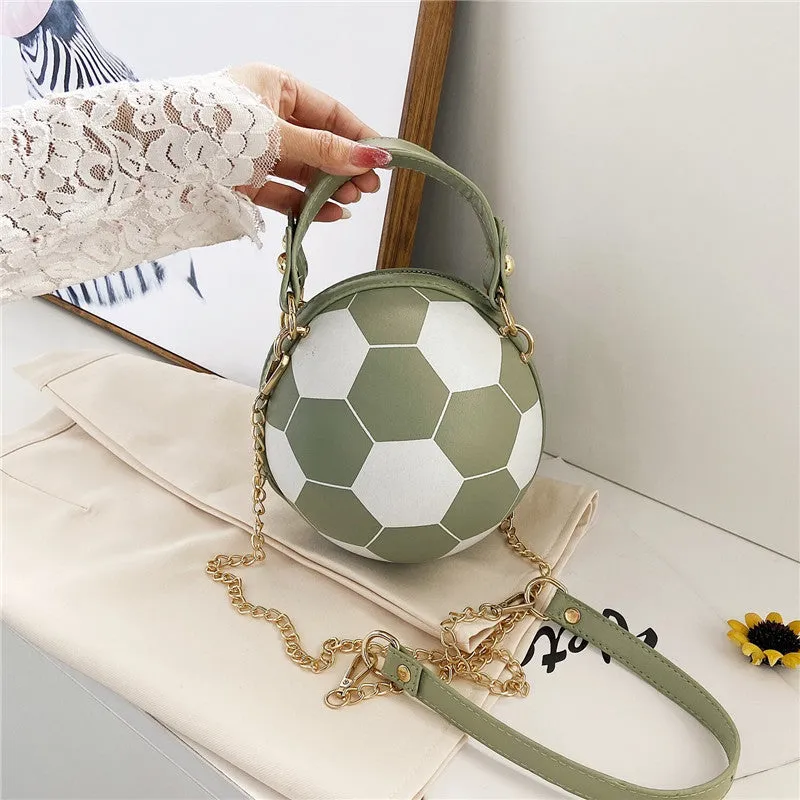 Basketball / Football Chain Crossbody Round Ball Bag