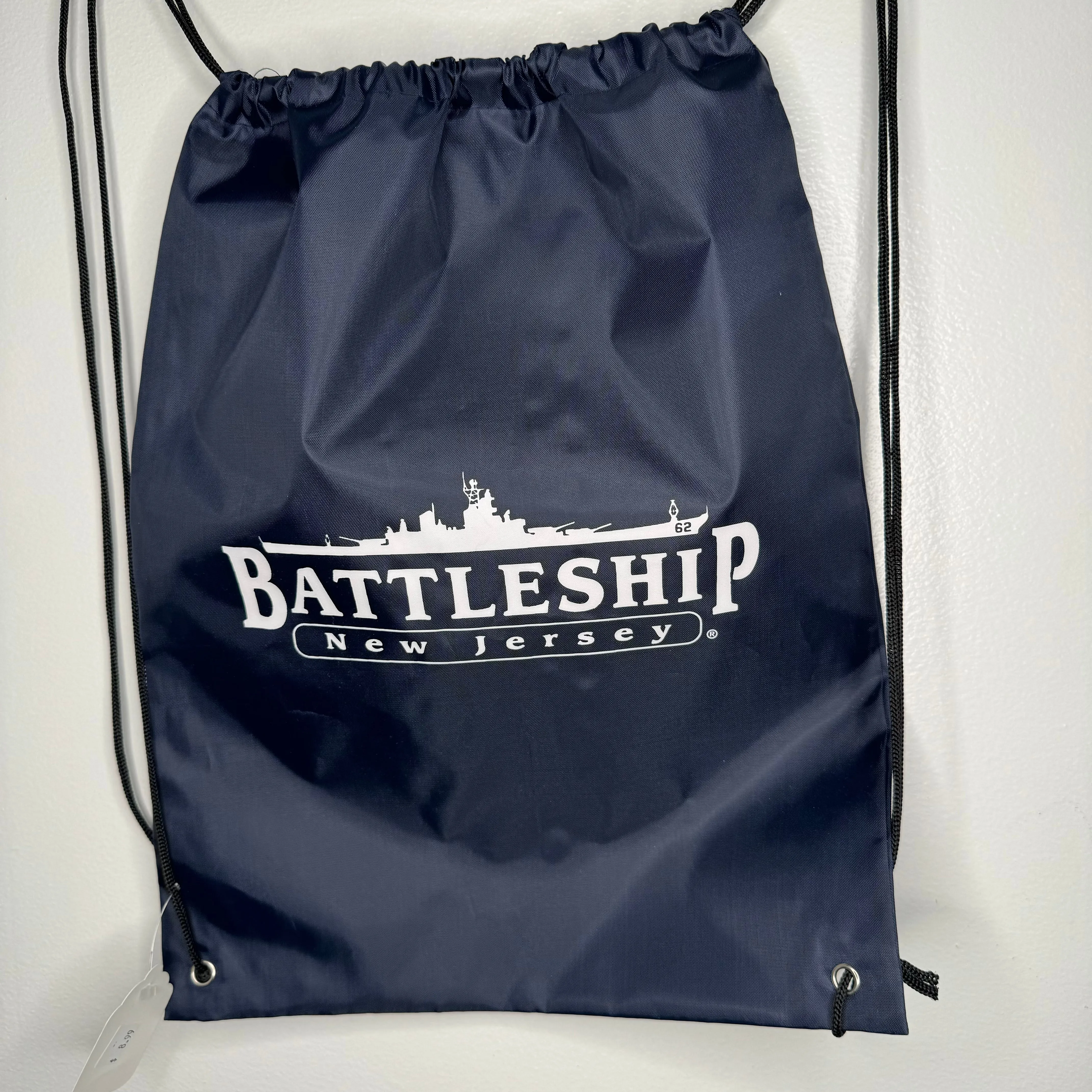 Battleship NJ Logo Drawstring Backpack