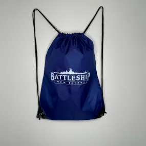 Battleship NJ Logo Drawstring Backpack