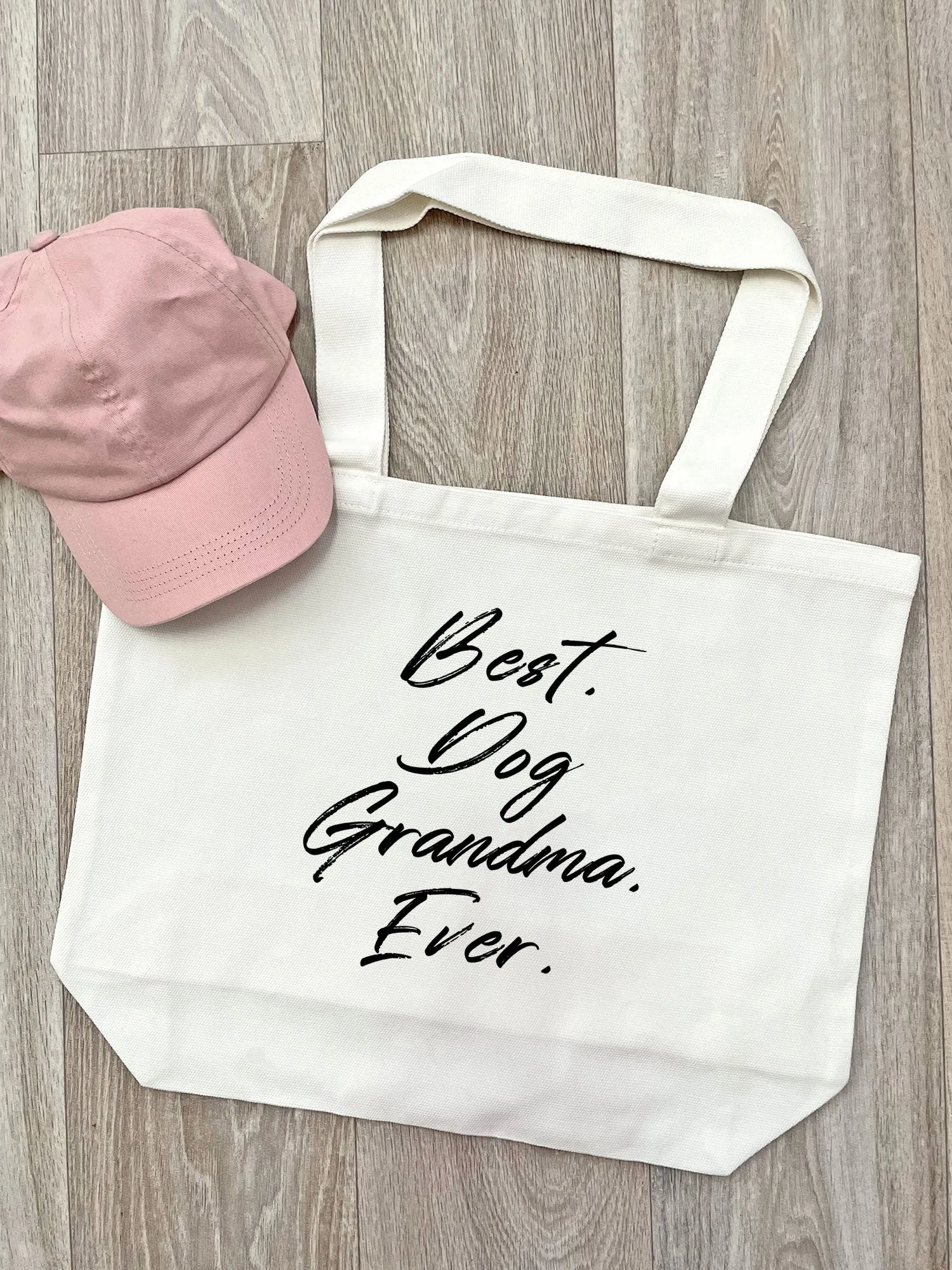 Best. Dog Grandma. Ever. Cotton Canvas Shoulder Tote Bag