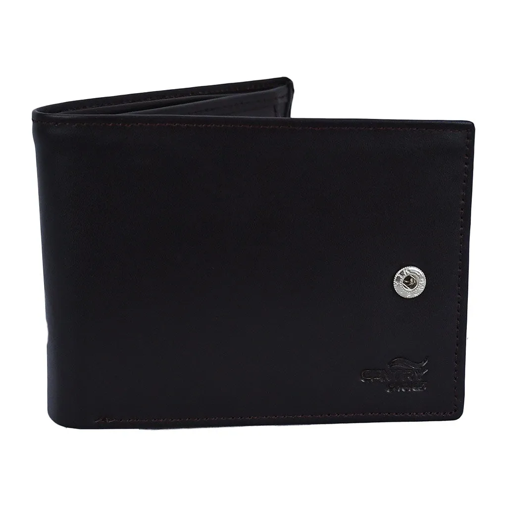 Bifold Leather Wallet Grace Dark Brown