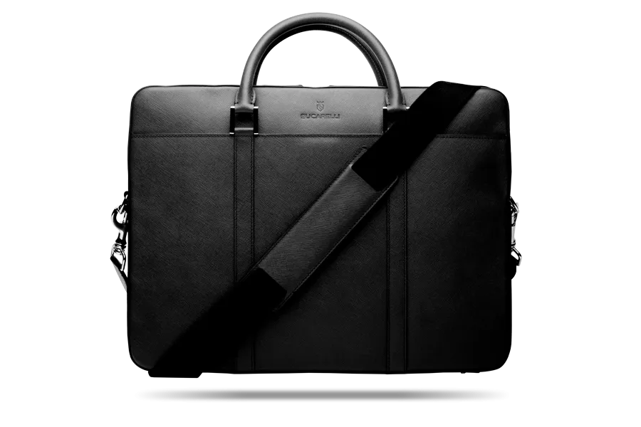 Black Saffiano Briefcase