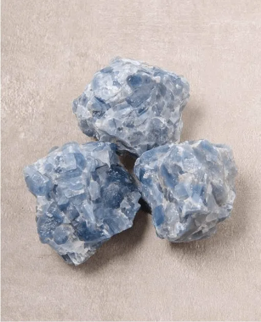 Blue Calcite Crystal Bath Stones