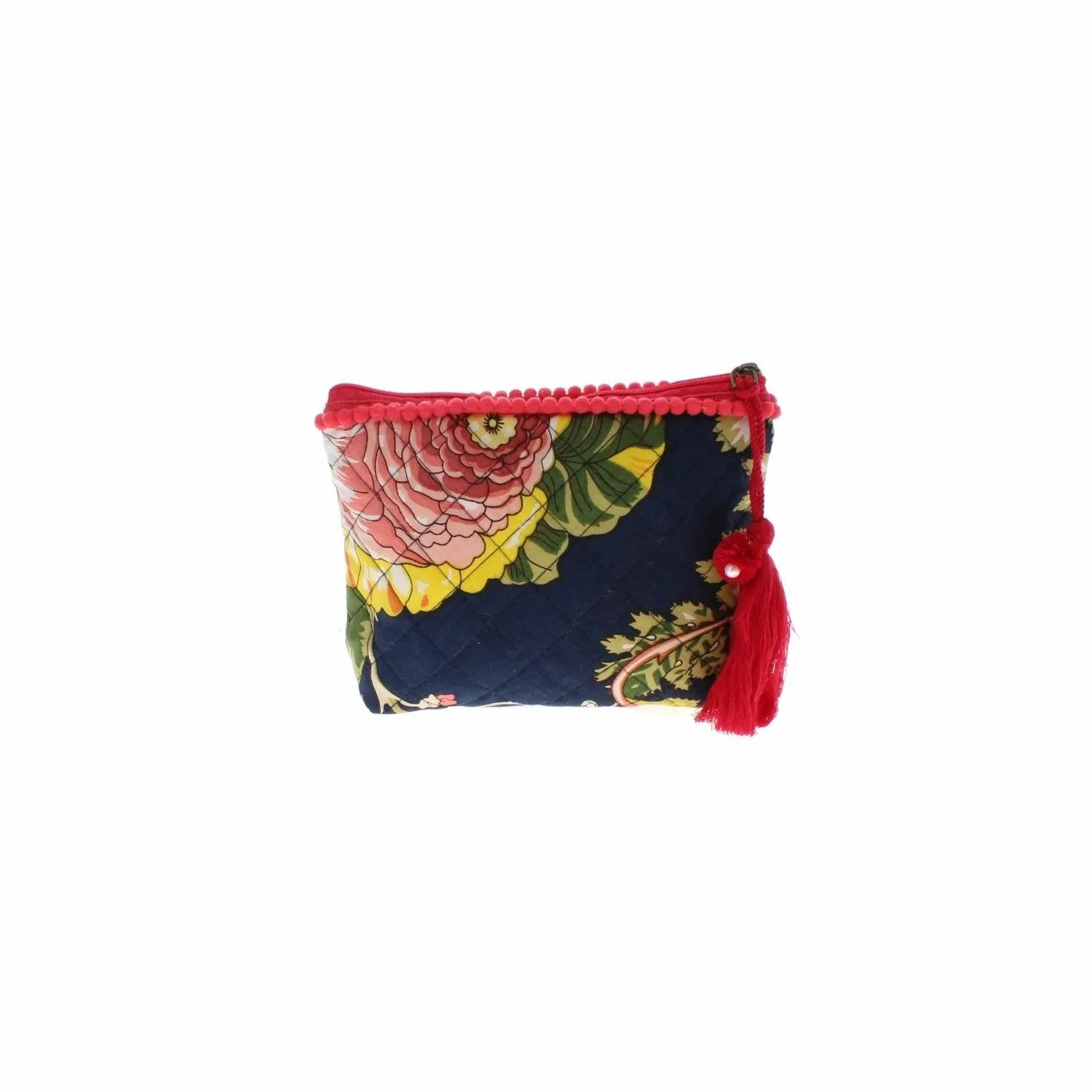 Blue Carnation Makeup Bag