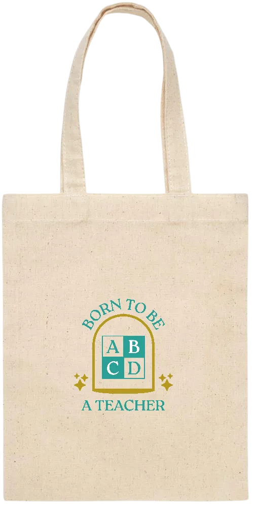 Born to be a Teacher Design - Essential small colored handle gift bag