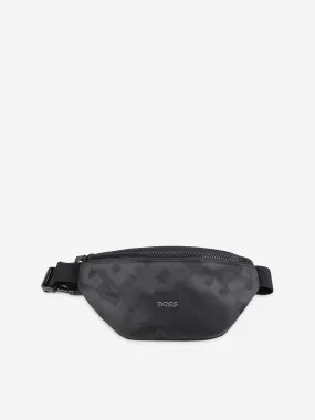 BOSS Boys Monogram Belt Bag in Black (38cm)