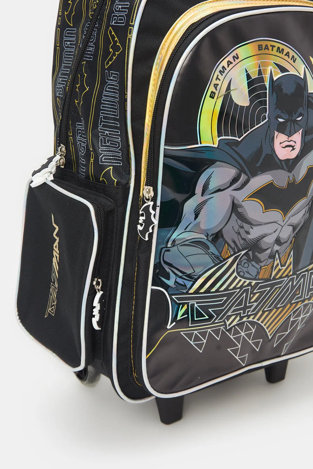 Boys Black Batman Trolley Bag (18 Inch)