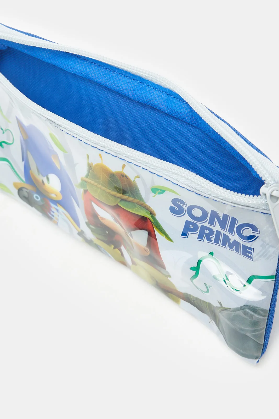 Boys Blue And White Sonic Print Trolley Set (5 Piece)