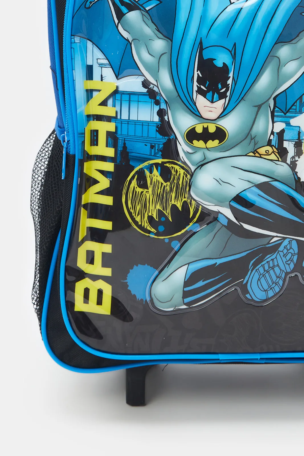 Boys Blue Batman Print Trolley Set (5 Piece)