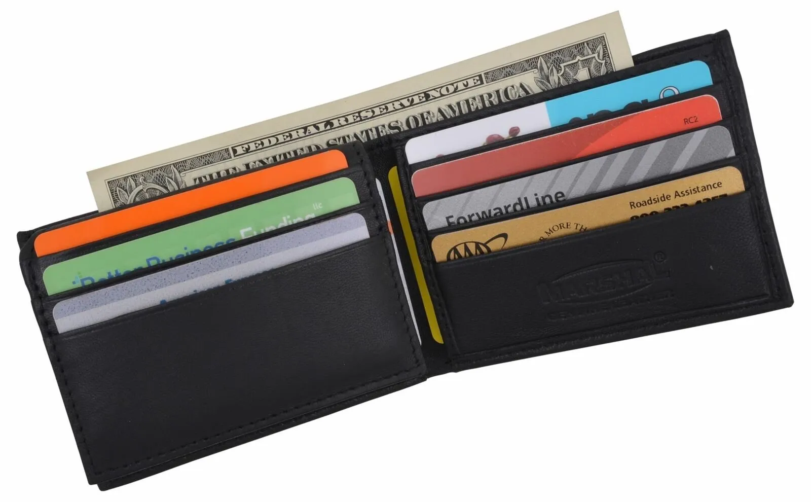 Boys Slim Flap Up ID Card Bifold Leather Wallet