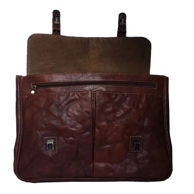 Bronco Cognac Holdall Briefcase