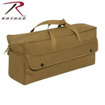 Canvas Jumbo Tool Bag With Brass Zipper