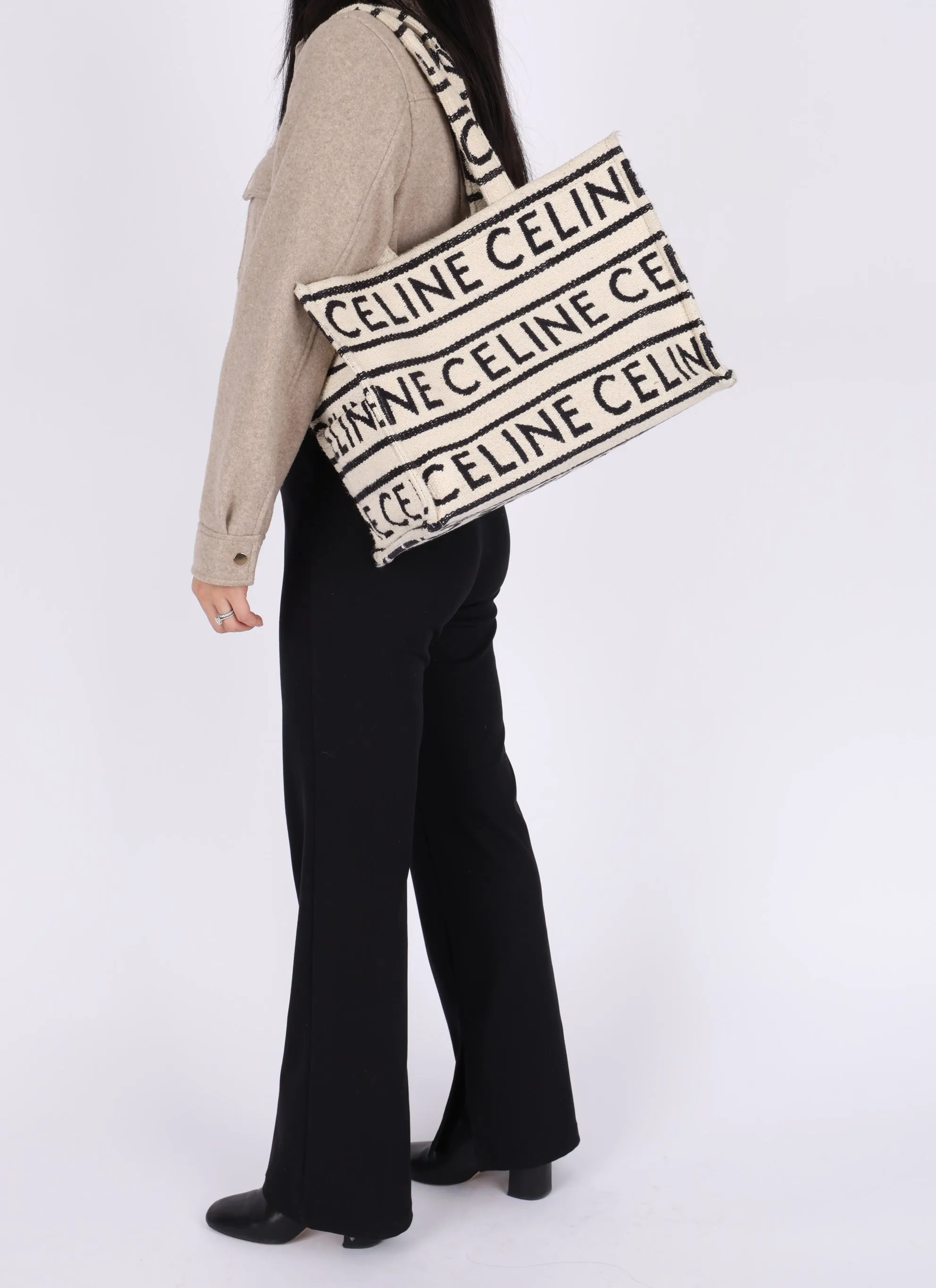 Celine All Over Large Cabas Thais Tote