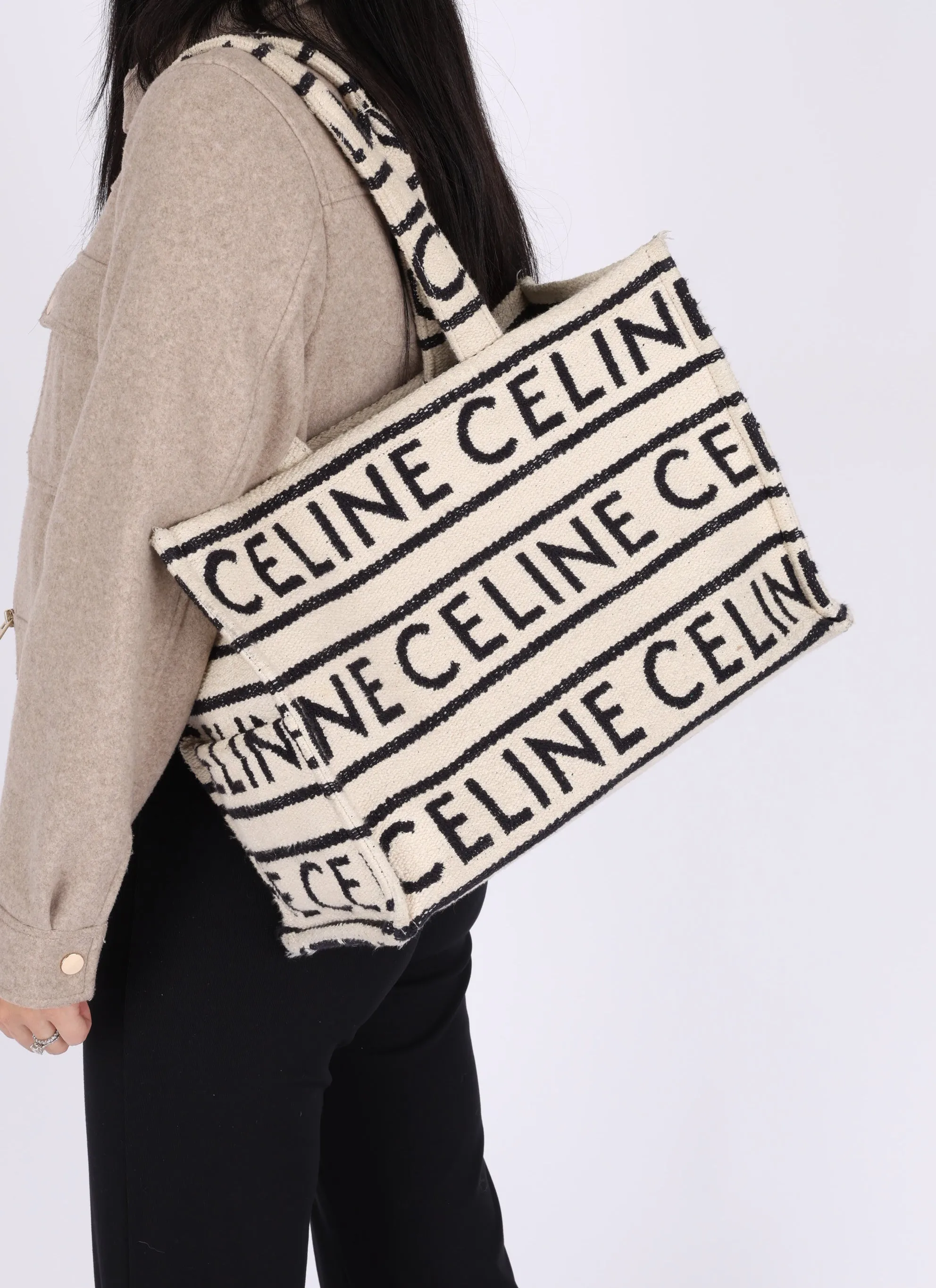 Celine All Over Large Cabas Thais Tote