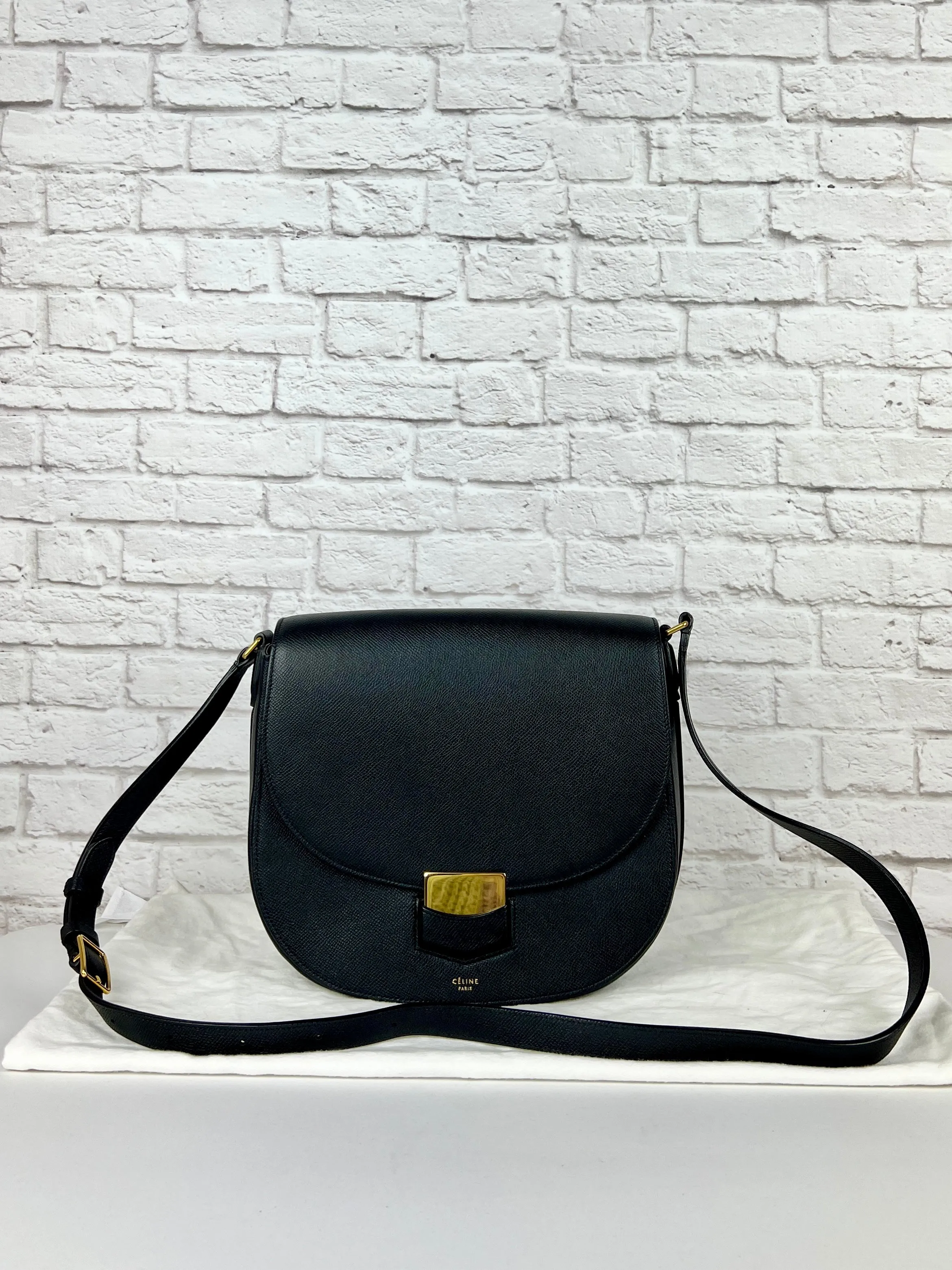 Celine Medium Trotteur Bag Medium, Black