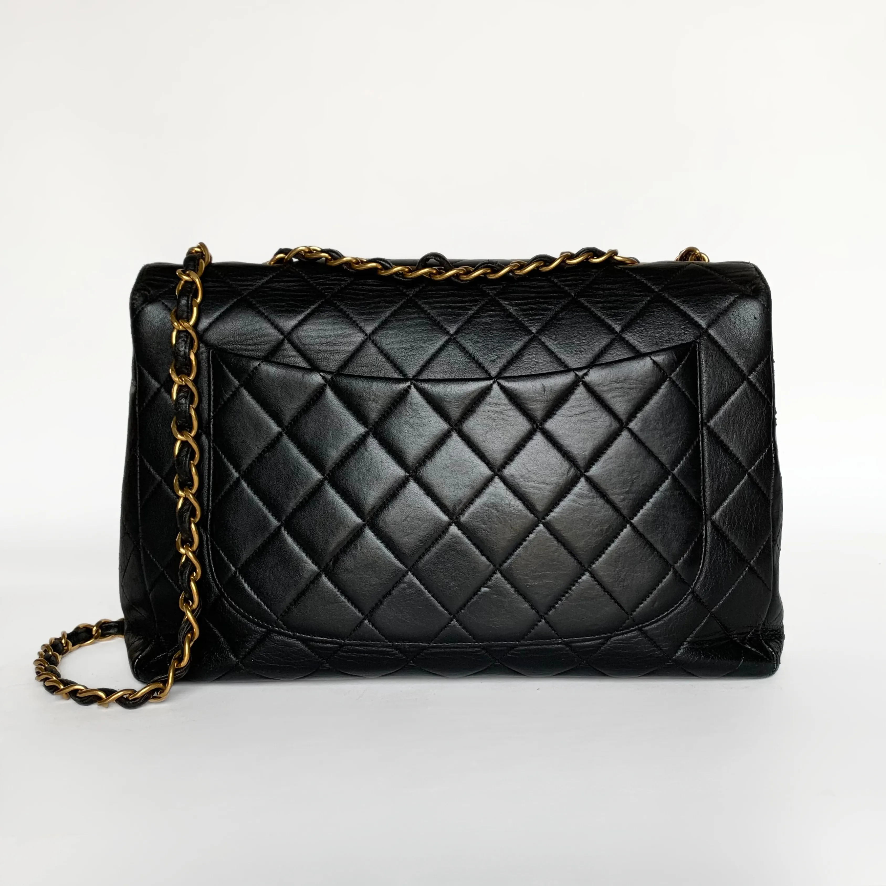 Chanel Classic Flap Bag Maxi Lambskin Leather