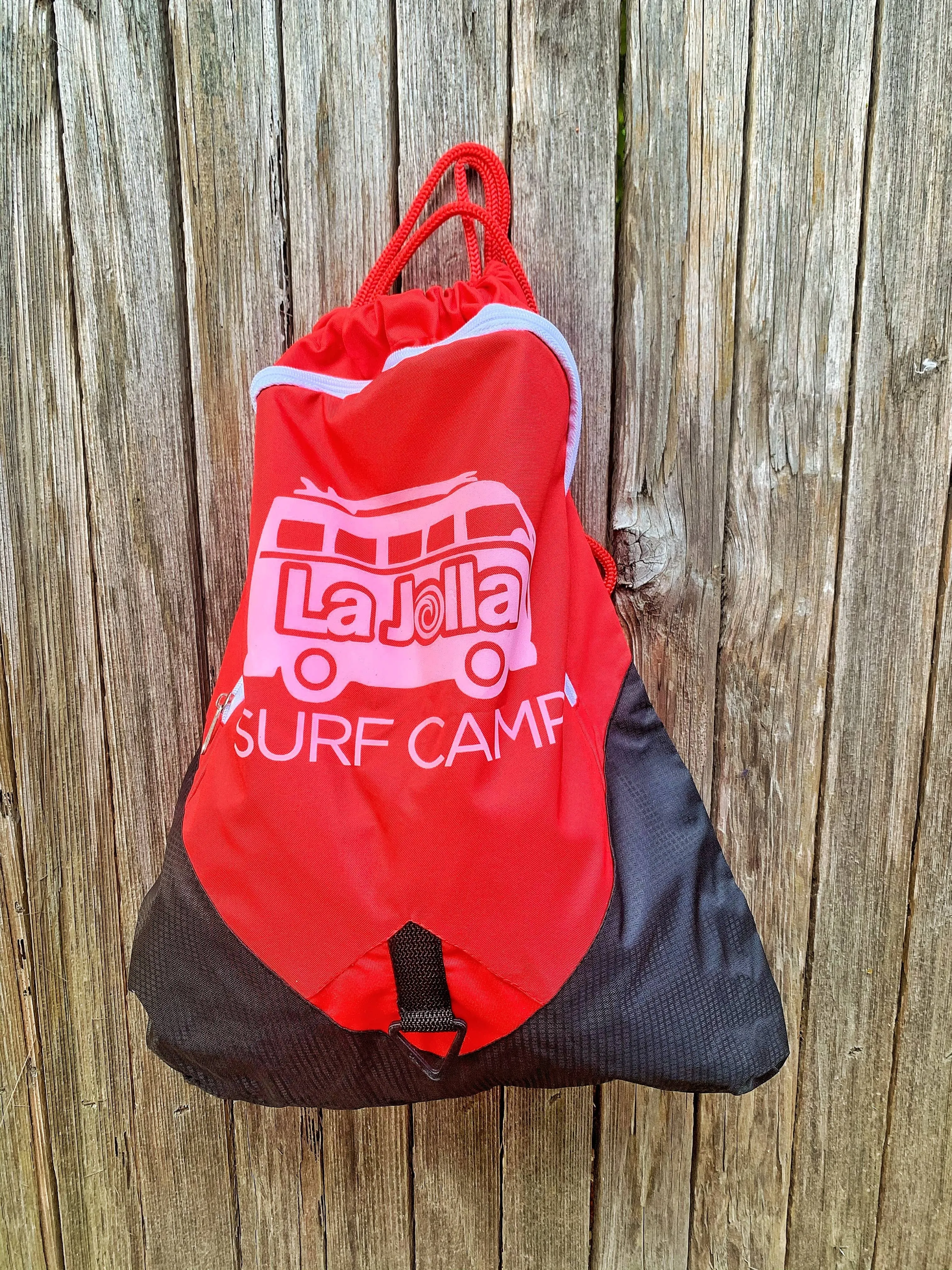 CINCH SACK - La Jolla Surf Camp (red)