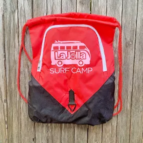 CINCH SACK - La Jolla Surf Camp (red)